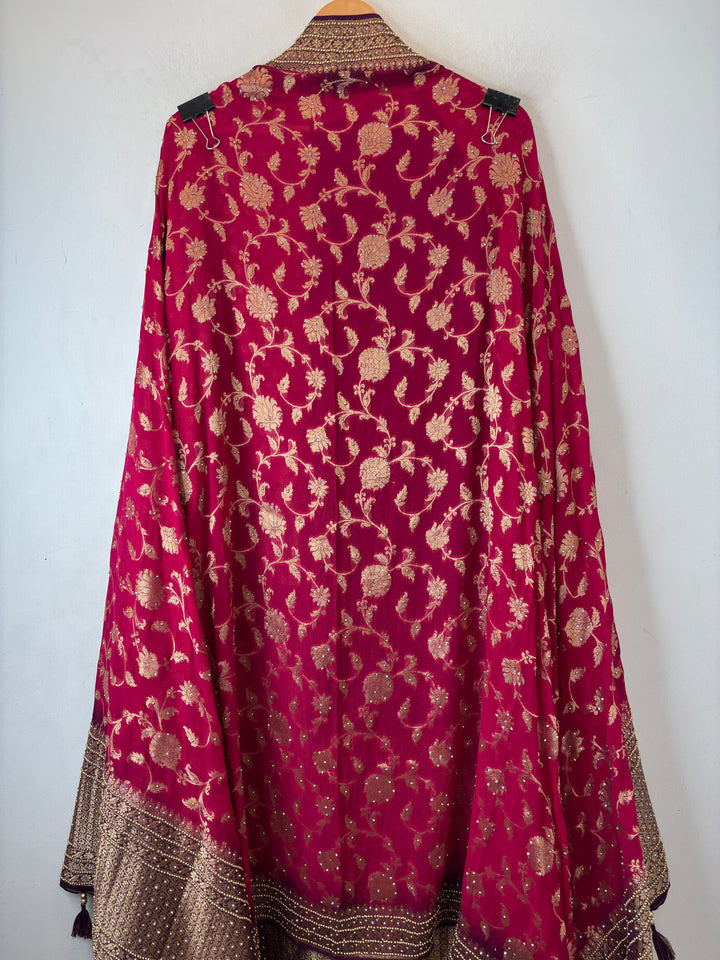 Meher – Pure Khadi Georgette Multi-Gold Suit DBPMN105