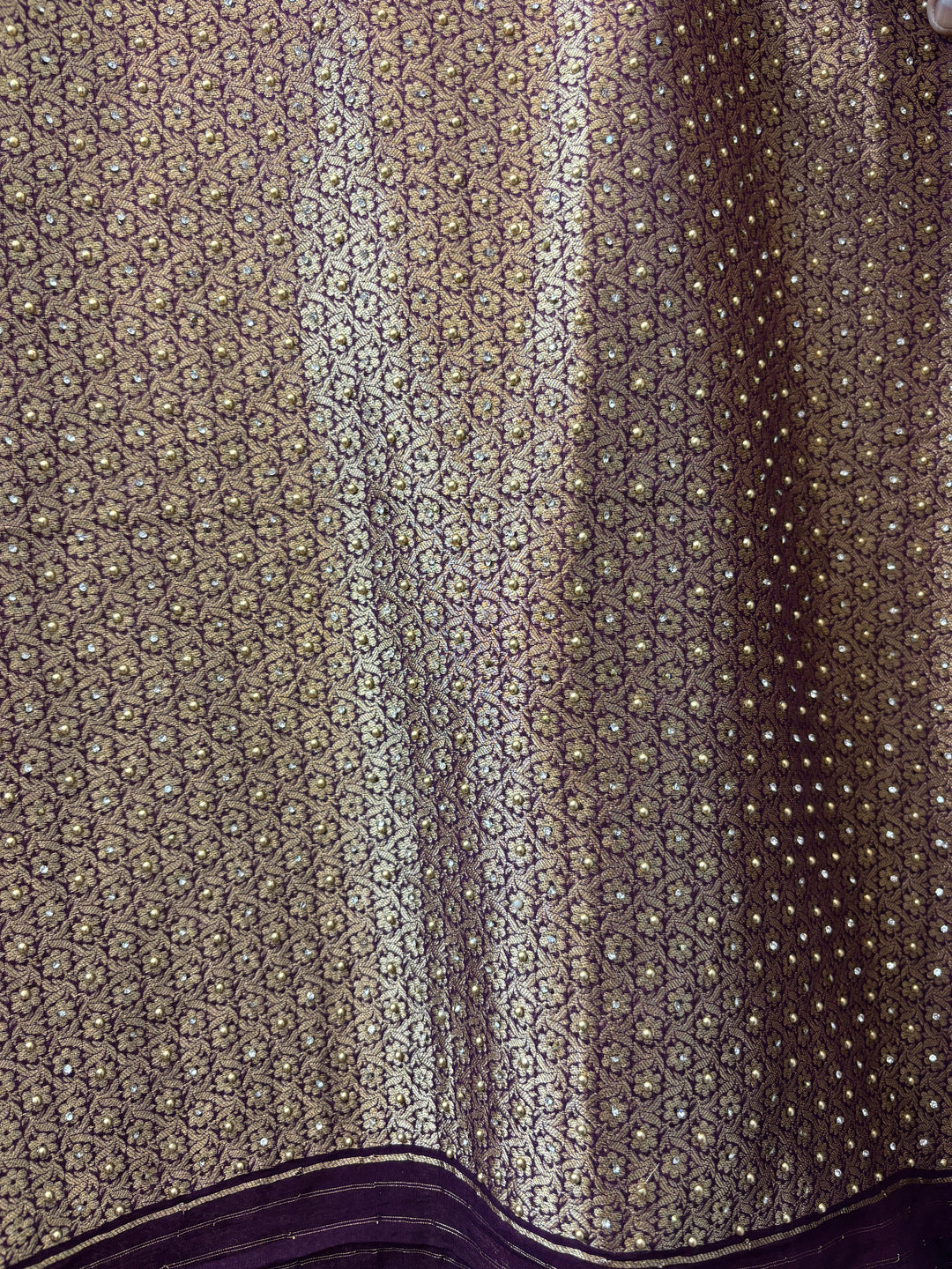 Meher – Pure Khadi Georgette Multi-Gold Suit DBPMN101