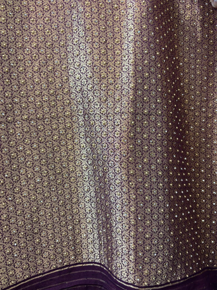Meher – Pure Khadi Georgette Multi-Gold Suit DBPMN101
