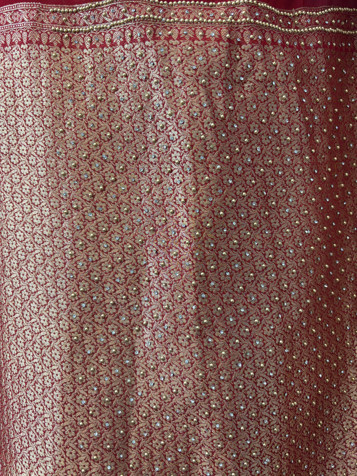 Meher – Pure Khadi Georgette Multi-Gold Suit DBPMN102