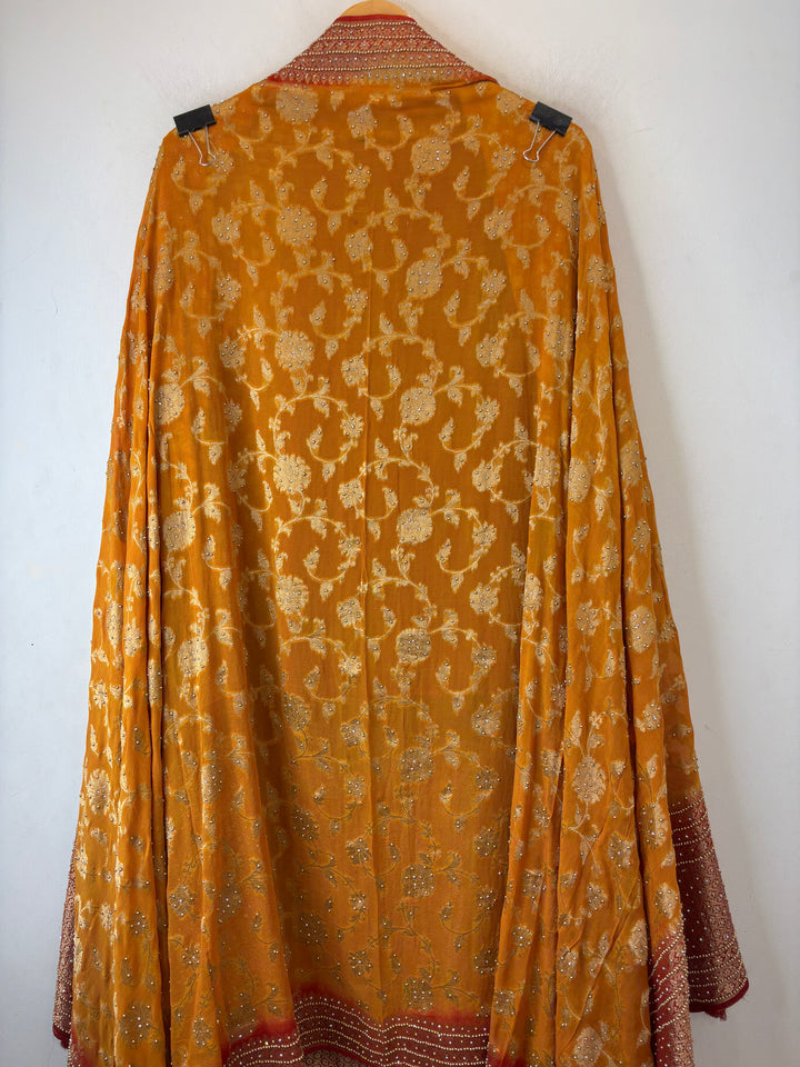 Meher – Pure Khadi Georgette Multi-Gold Suit DBPMN103