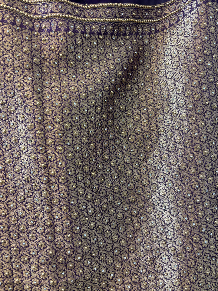Meher – Pure Khadi Georgette Multi-Gold Suit DBPMN106