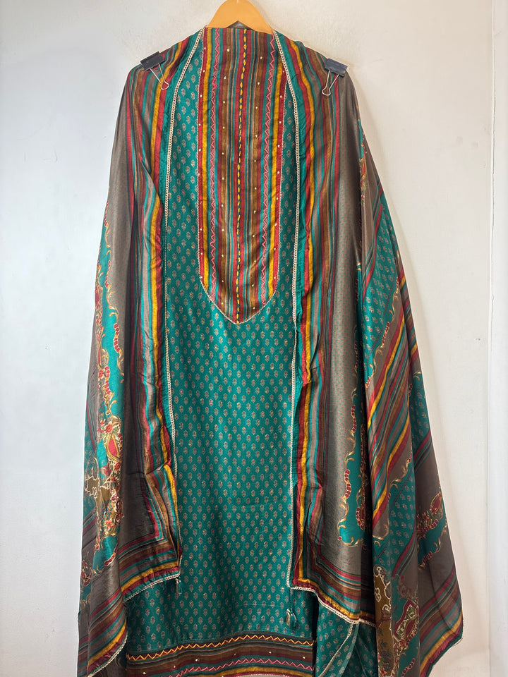 Alina – Pure Silk Embroidered Sequin Highlight Suit DBPMM206