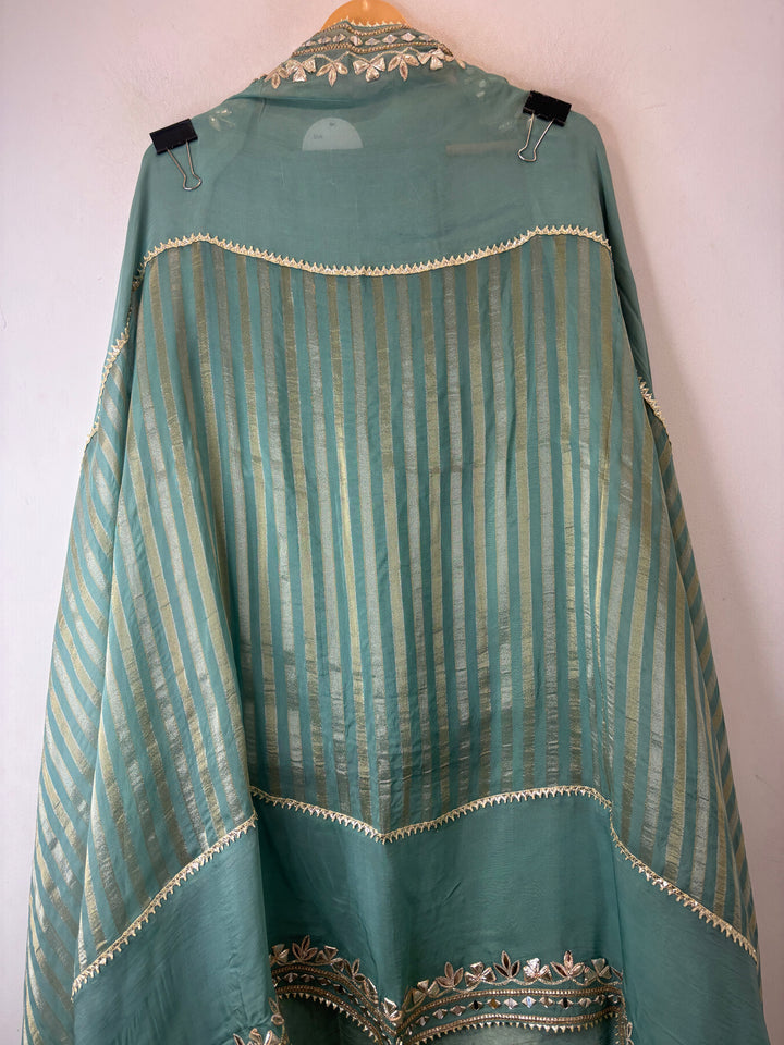 Zoya – Sage Green Tissue Gotta Mirror Work Ensemble