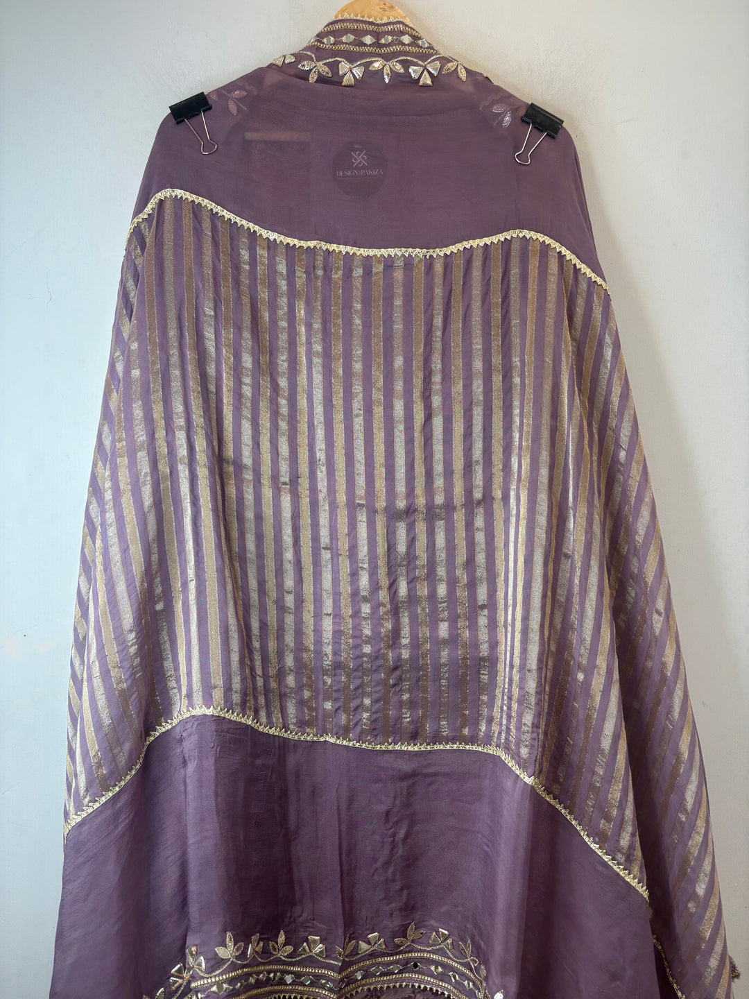 Zoya – Purple Tissue Gotta Mirror Work Ensemble