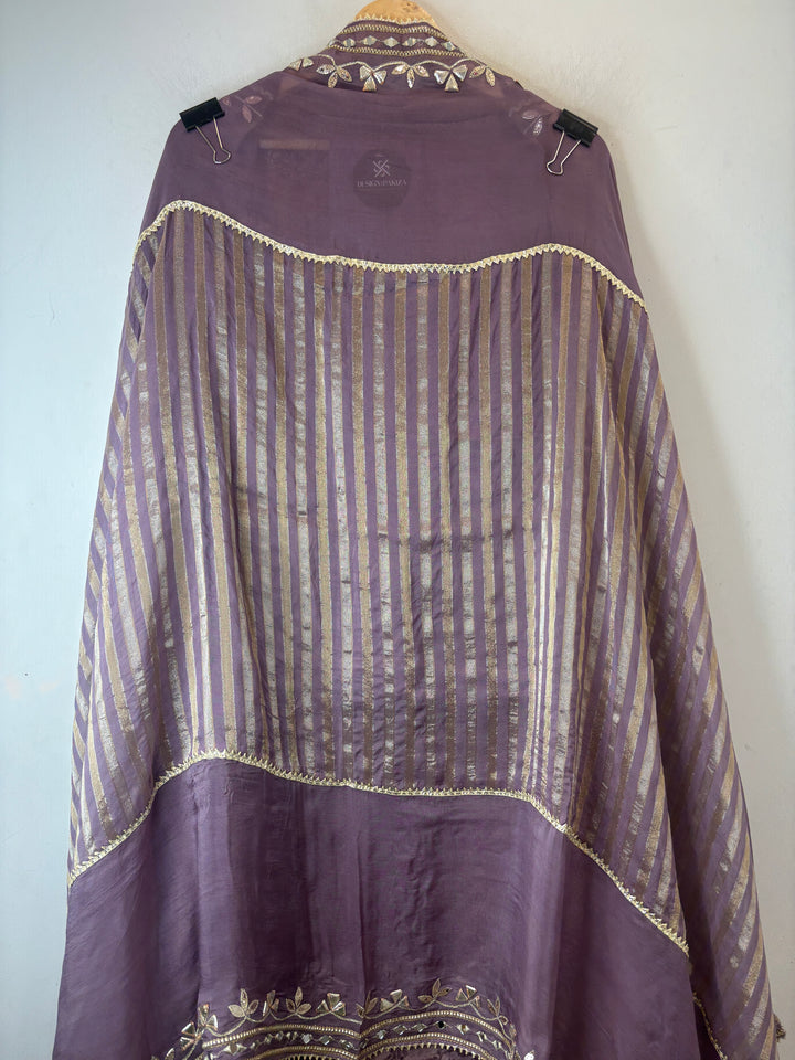 Zoya – Purple Tissue Gotta Mirror Work Ensemble
