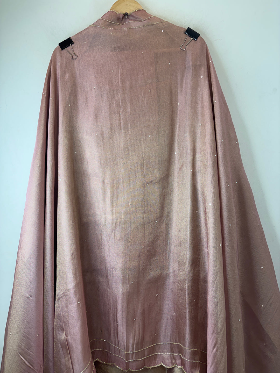 Blush Pink Pearl Cutdana Dabka Embellished Cocktail Suit