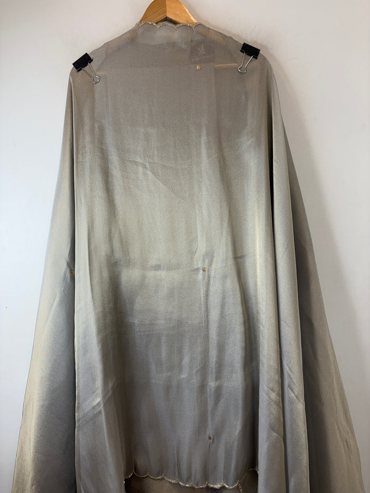 Sage Green Cutdana Dabka Pearl Embellished Suit