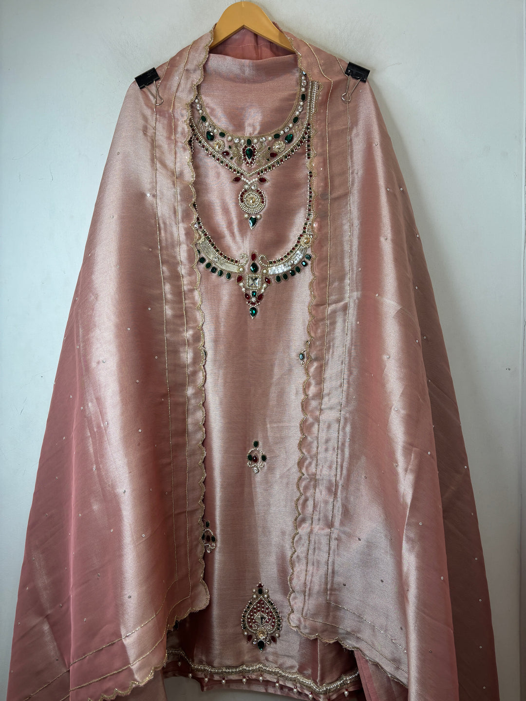 Zarqa – Tissue Giraffe Cutdana Embellished Suit DBPZ03