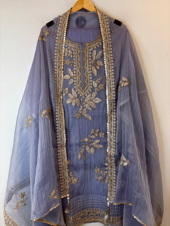 Zoya – Crush Tissue Dori Zari Stone Suit DBPRJ02
