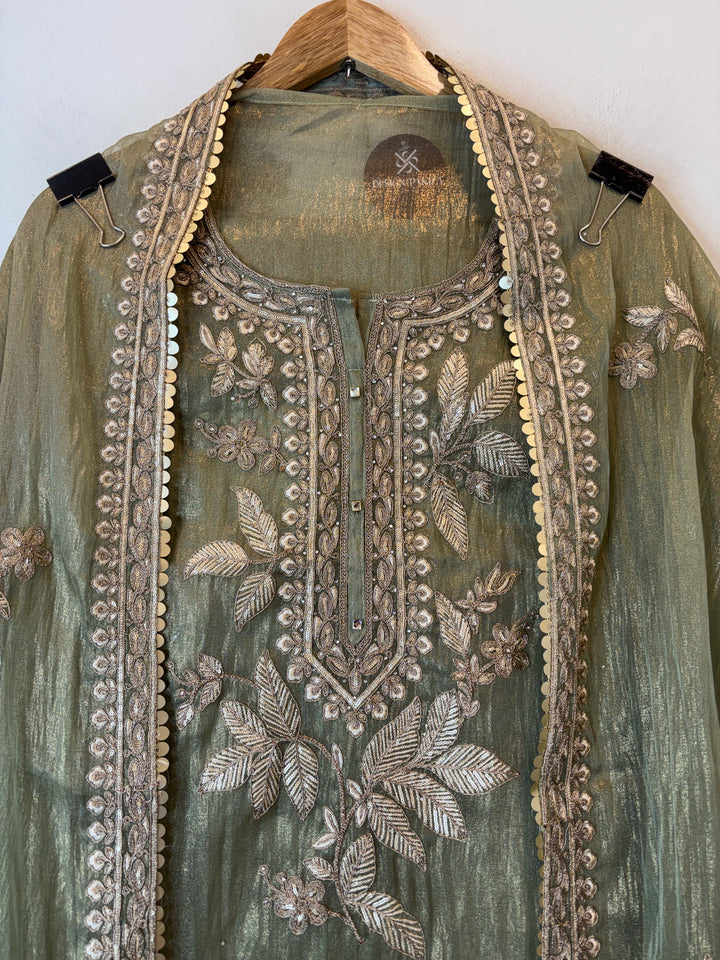 Zoya – Crush Tissue Dori Zari Stone Suit DBPRJ04