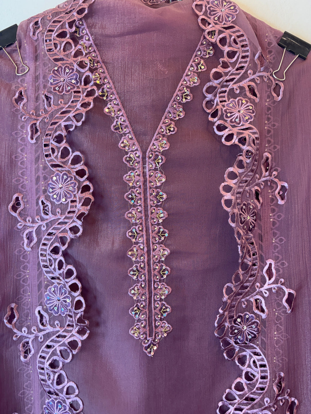 Inaya – Organza Tissue Laser Cut Sequin Suit DBPKL902