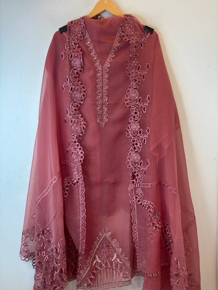 Inaya – Organza Tissue Laser Cut Sequin Suit DBPKL901