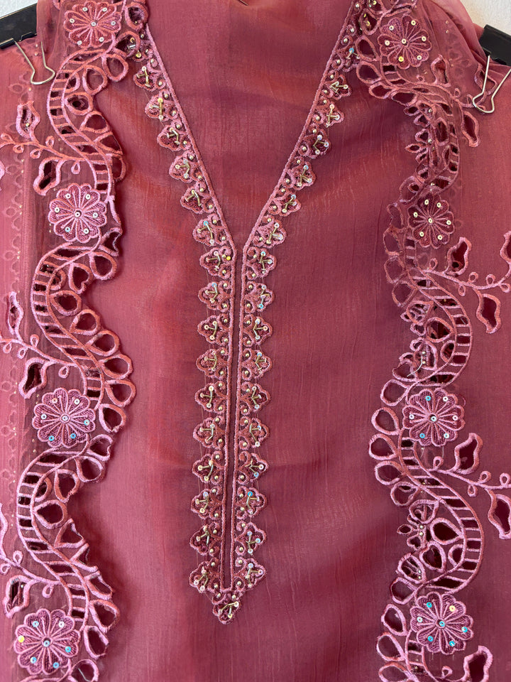 Inaya – Organza Tissue Laser Cut Sequin Suit DBPKL901