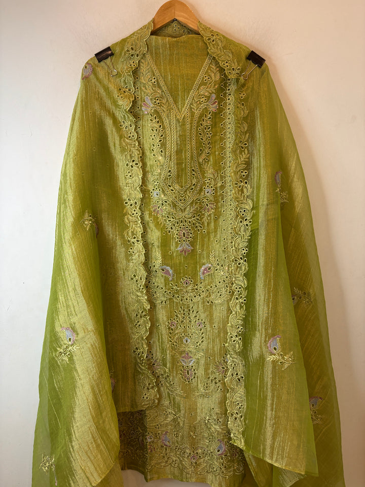 Crush Tissue Laser Cut Embroidered Suit DBPBB01