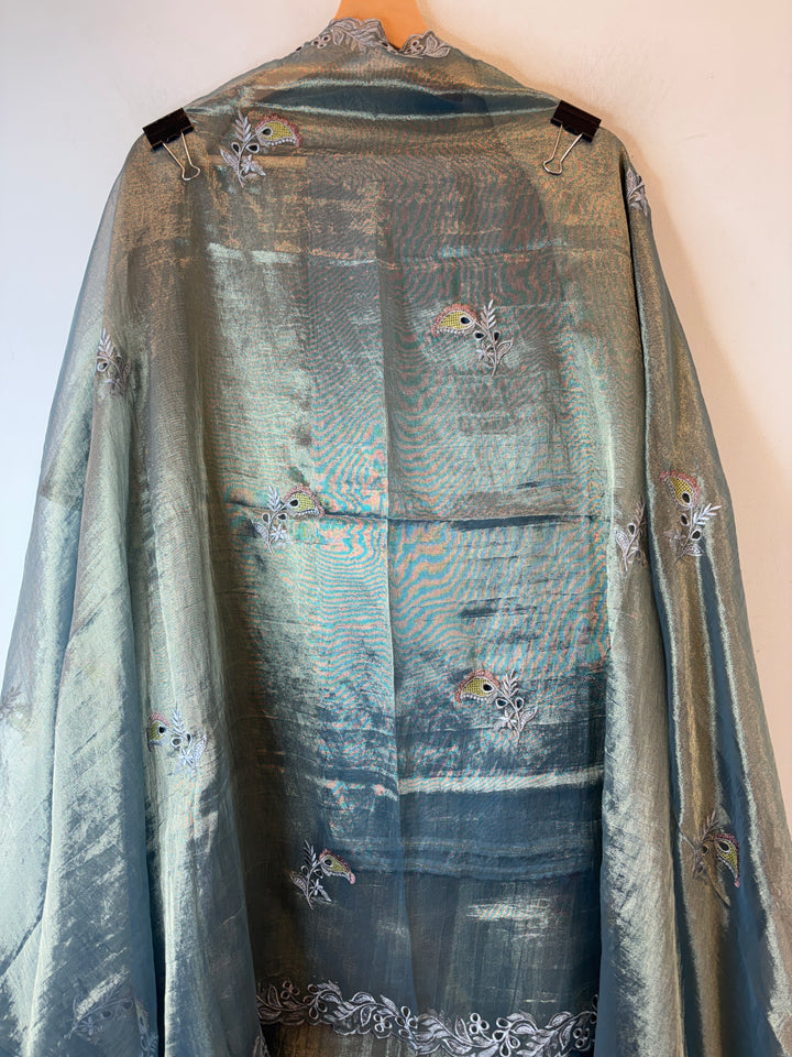 Crush Tissue Laser Cut Embroidered Suit DBPBB02