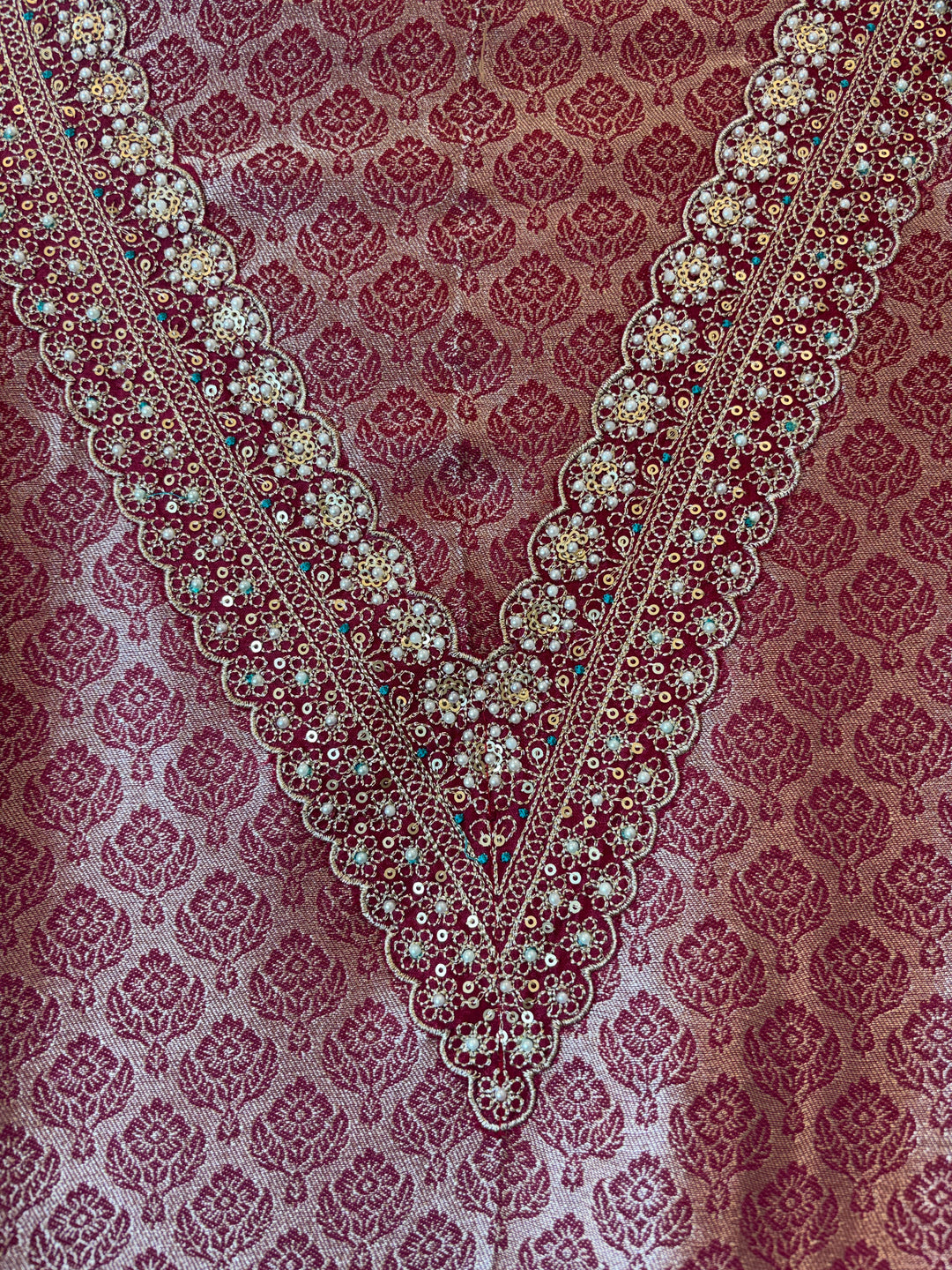 Brocade Tissue Embroidered Zari Suit DBPGG02