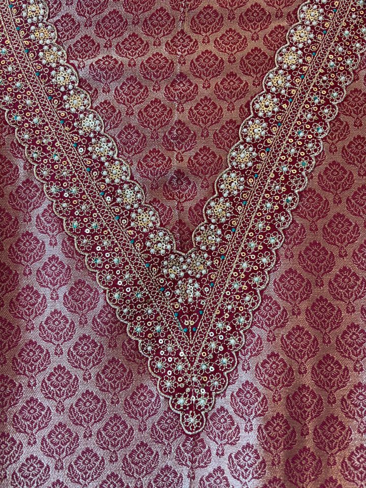 Brocade Tissue Embroidered Zari Suit DBPGG02