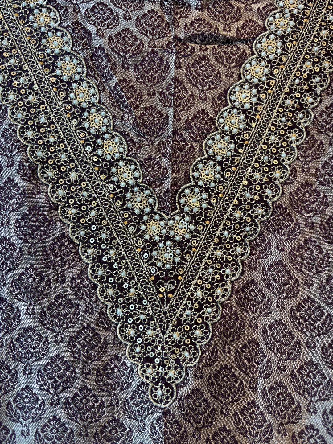 Brocade Tissue Embroidered Zari Suit DBPGG03