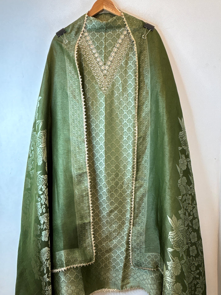 Brocade Tissue Embroidered Zari Suit DBPGG01