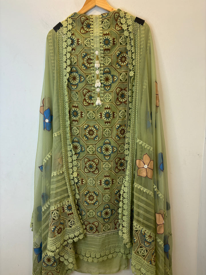 Ruhani – Crochet &amp; Organza Fusion Suit