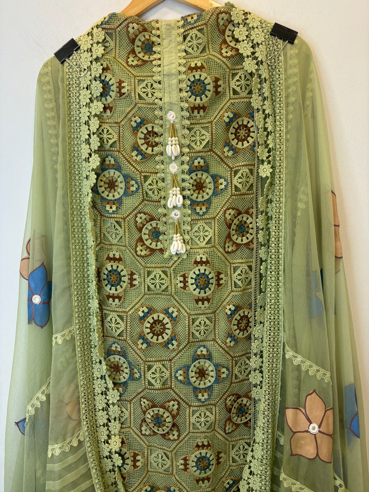 Ruhani – Crochet &amp; Organza Fusion Suit