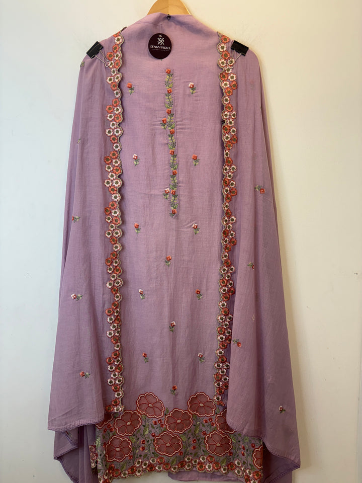 Nayra – Embroidered Mul Cotton Suit