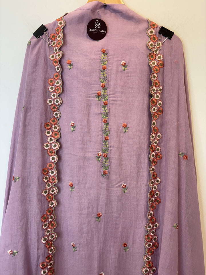 Nayra – Embroidered Mul Cotton Suit