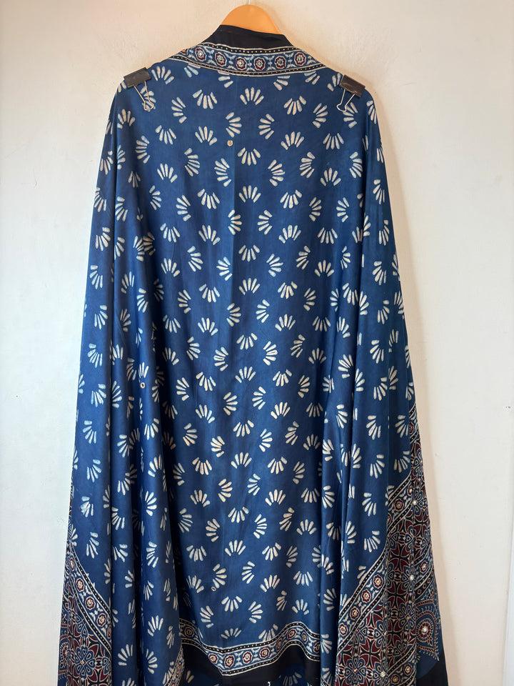 Meher – Ajrakh Mirror &amp; Sequin Modal Silk Ensemble