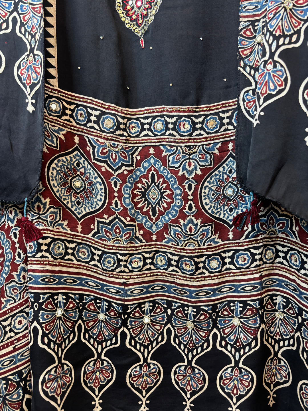 Meher – Ajrakh Modal Silk Handcrafted Ensemble