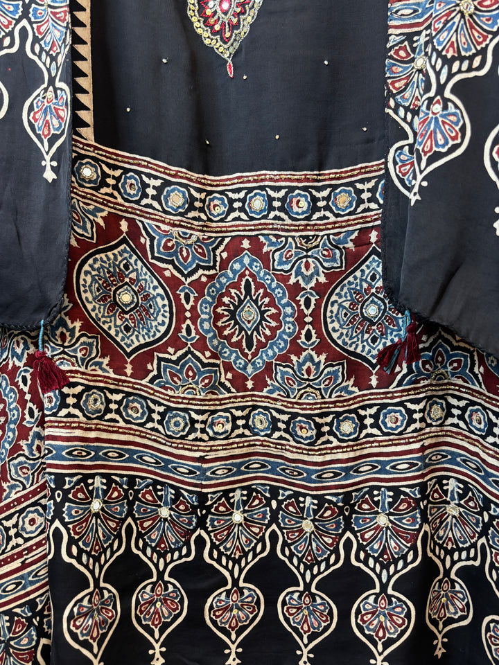 Meher – Ajrakh Modal Silk Handcrafted Ensemble