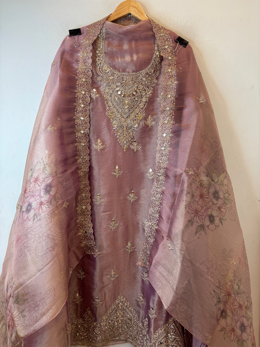 Aayat – Organza Mirror Zari Stone Suit DBPOO2