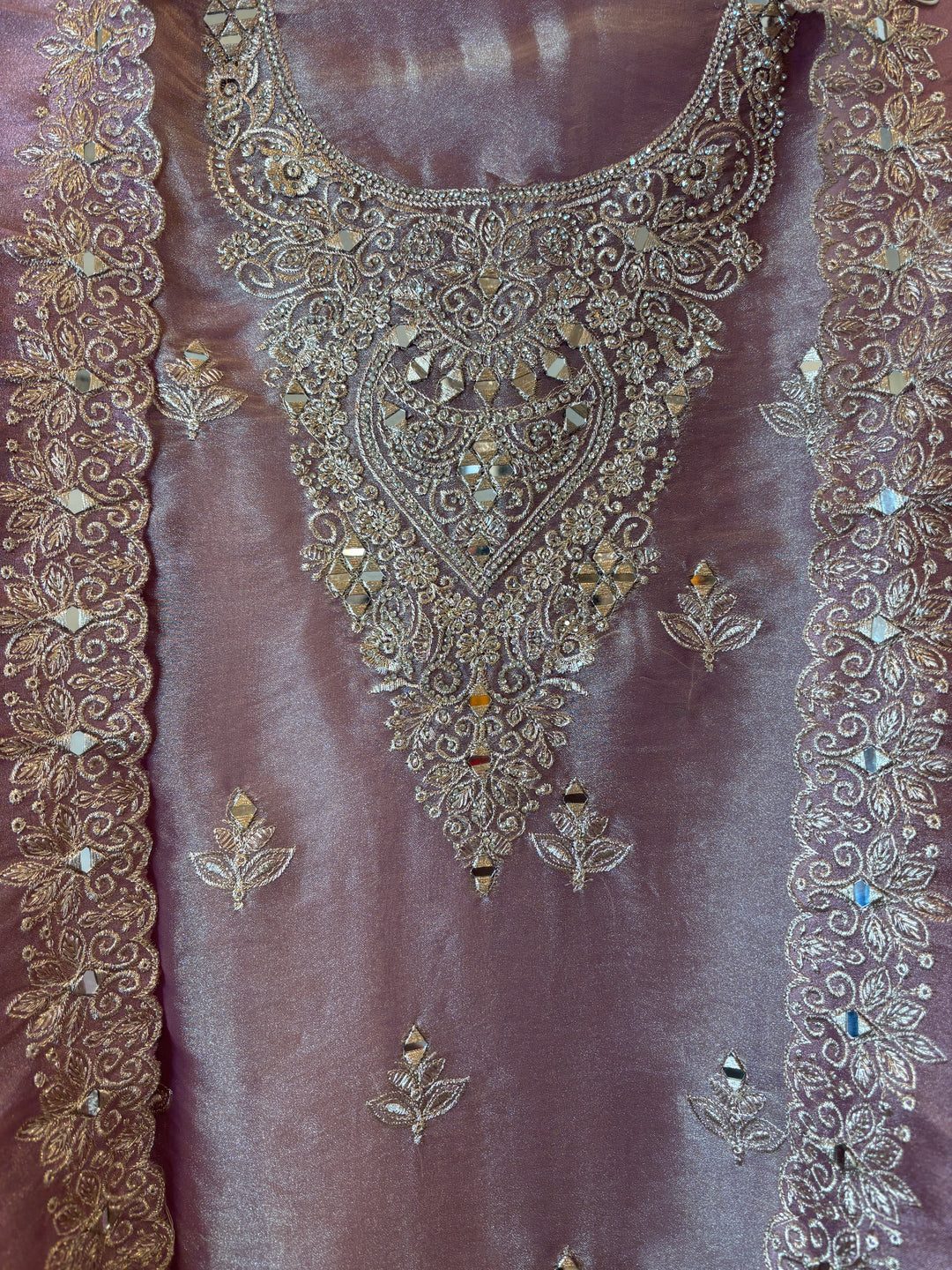 Aayat – Organza Mirror Zari Stone Suit DBPOO2