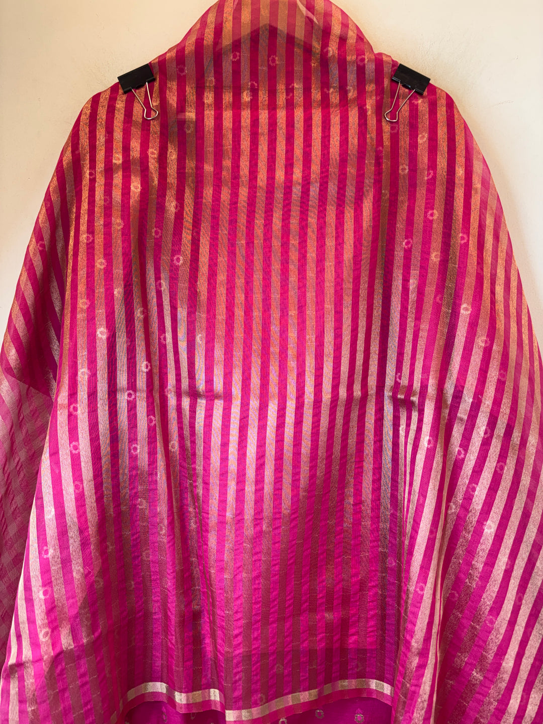Aanya – Pink Pure Mul Chanderi Zari Woven Unstitched Suit