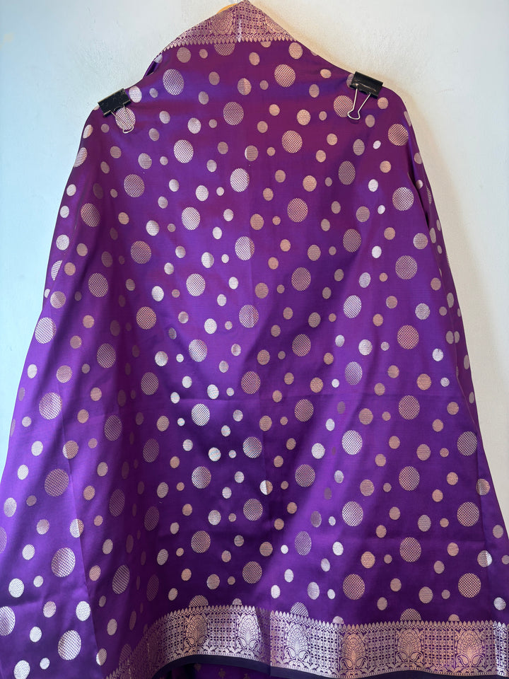 Saira – Purple Banarasi Silk Zari Woven Ensemble DBPVX06