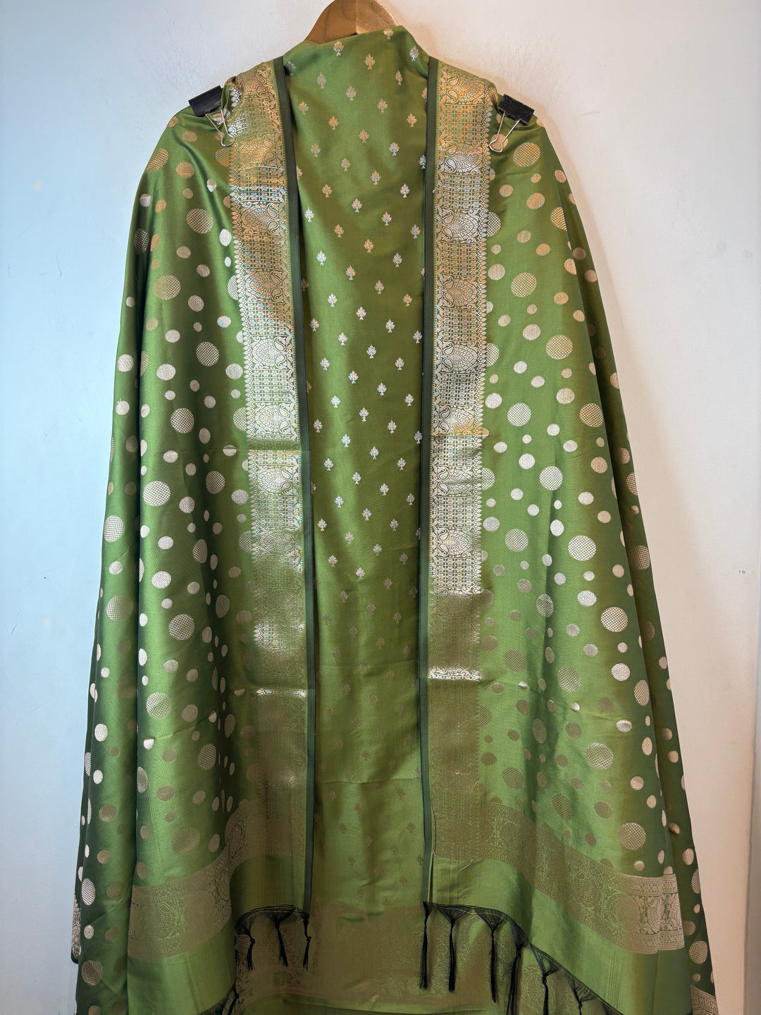 Saira – Green Banarasi Silk Zari Woven Ensemble DBPVX05