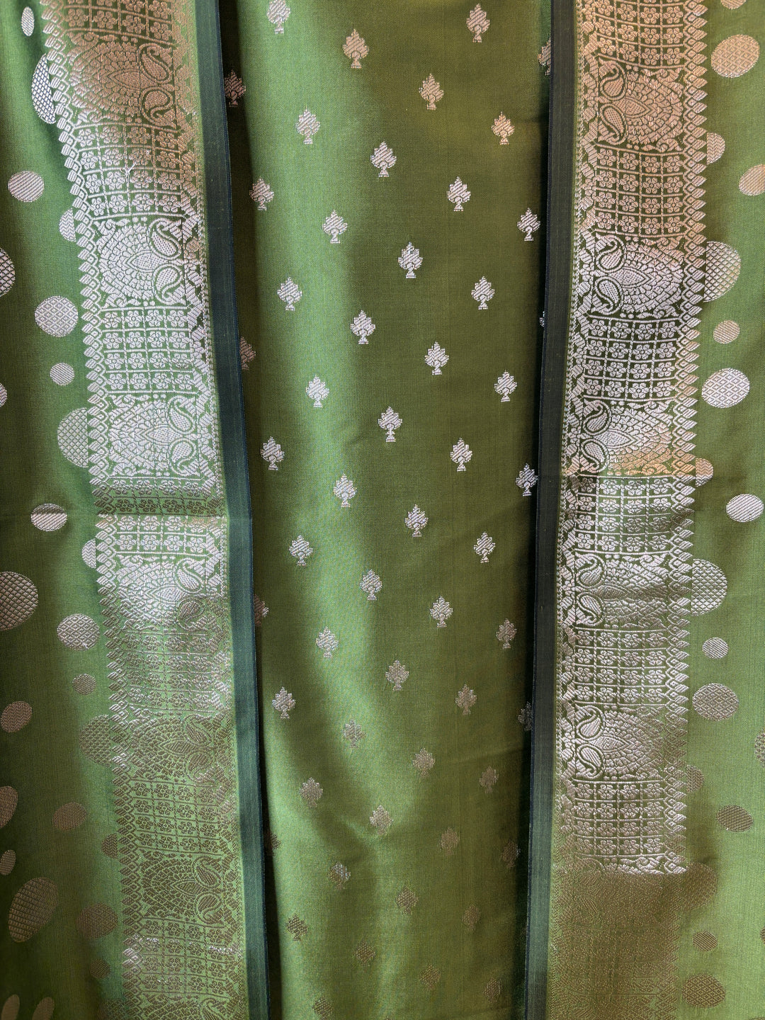 Saira – Green Banarasi Silk Zari Woven Ensemble DBPVX05