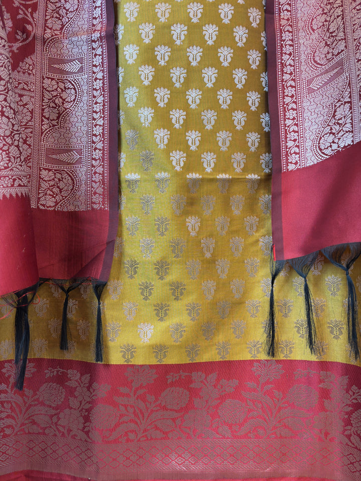 Zoya – Banarasi Silk Woven Jaal Ensemble DBPJK101