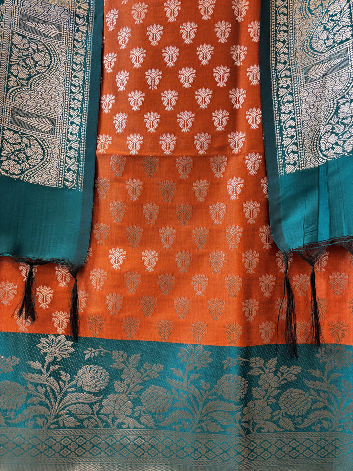 Zoya – Banarasi Silk Woven Jaal Ensemble DBPJK102