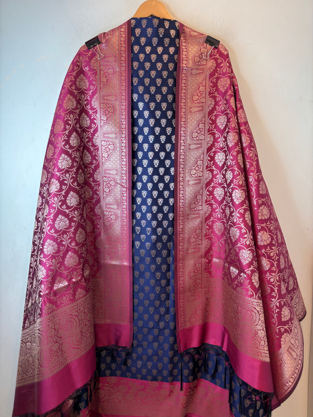 Zoya – Banarasi Silk Woven Jaal Ensemble DBPJK104