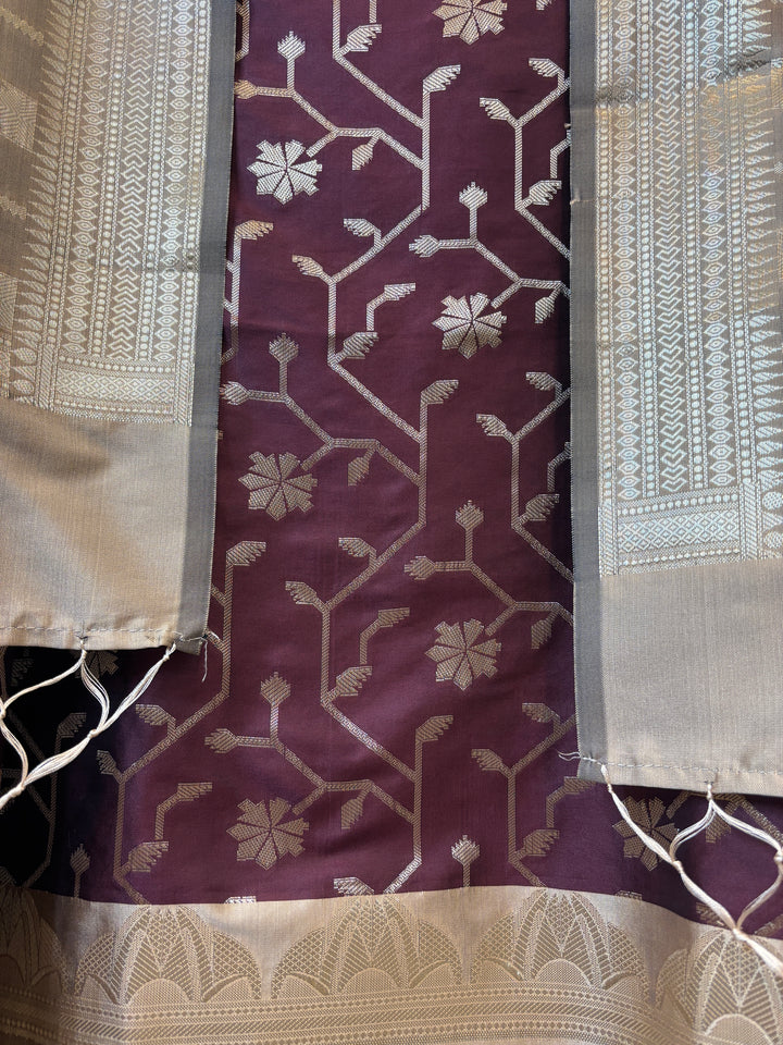 Mahira – Banarasi Silk Zari Jaal Ensemble DBPDL05
