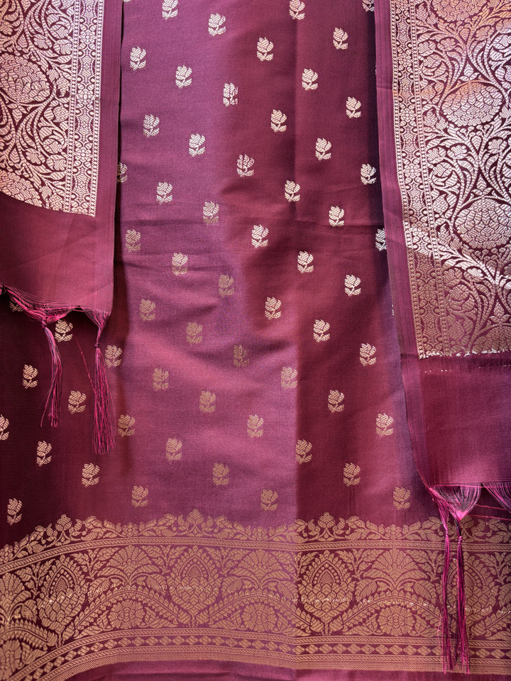 Ishita – Banarasi Silk Woven Booties &amp; Jaal Suit DBPTG02