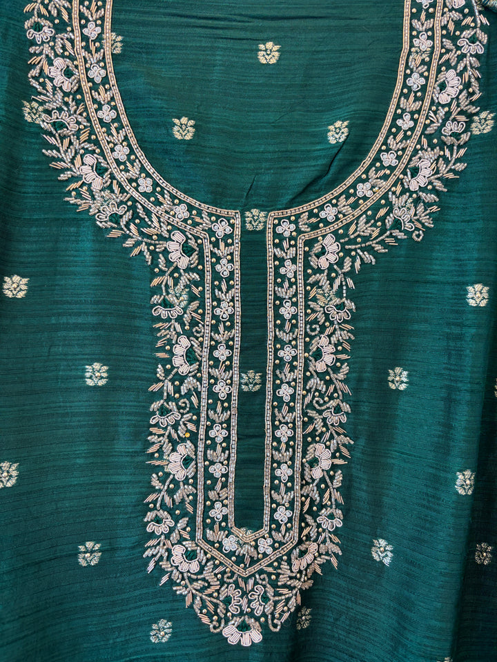 Raw Silk Cut Dana Dabka Handwork Ensemble DBPBK03