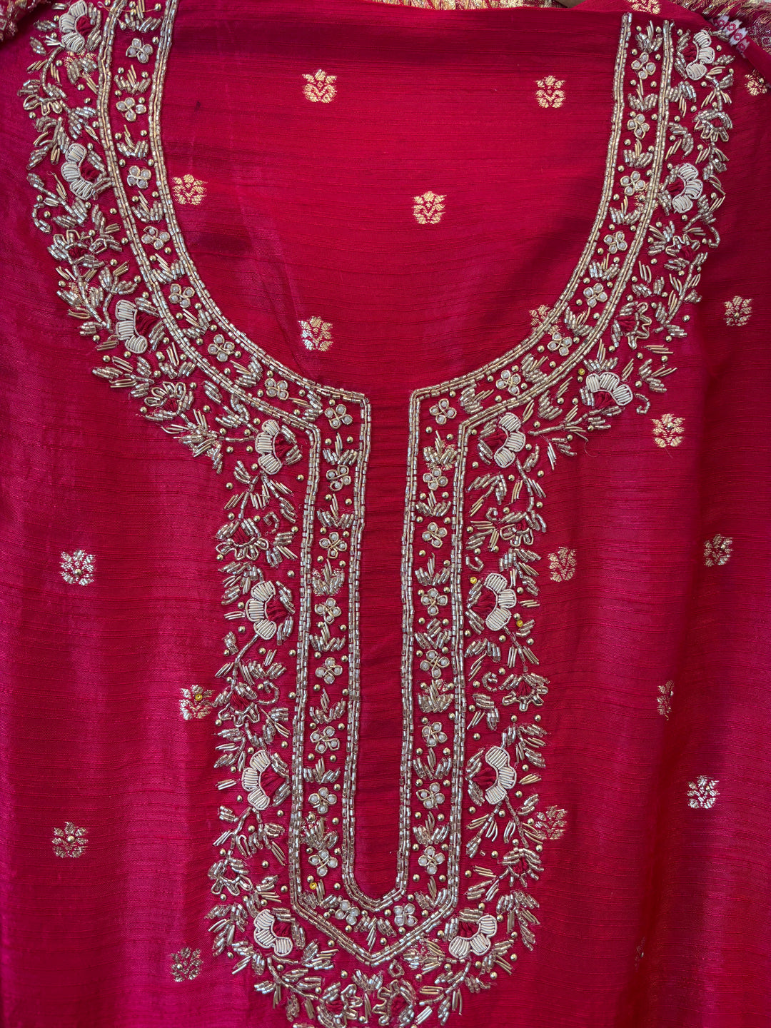 Raw Silk Cut Dana Dabka Handwork Ensemble DBPBK01