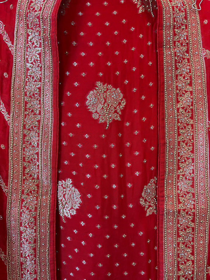 Khadi Georgette Banarasi Weaved Ensemble DBPKM202