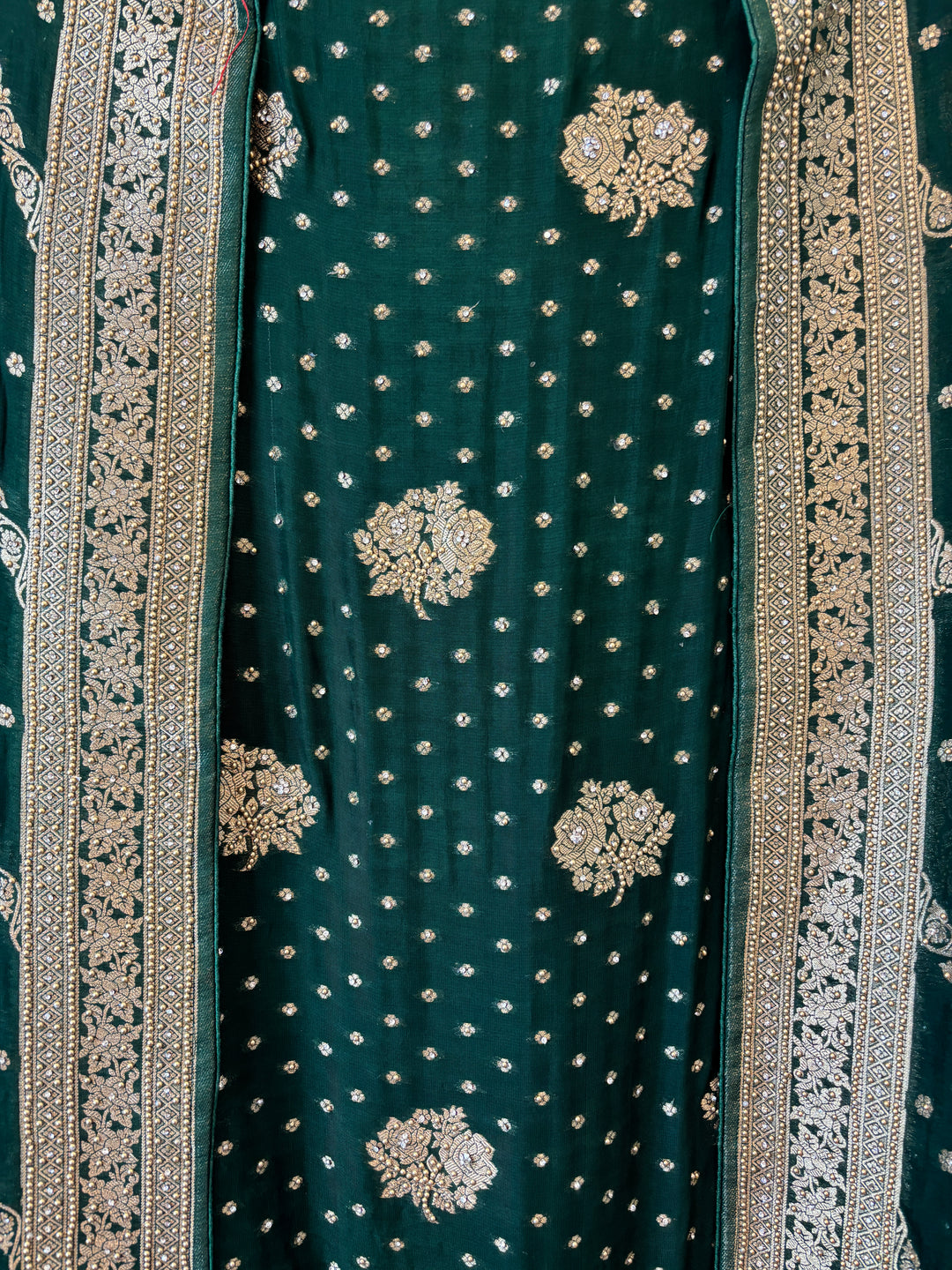 Khadi Georgette Banarasi Weaved Ensemble DBPKM204