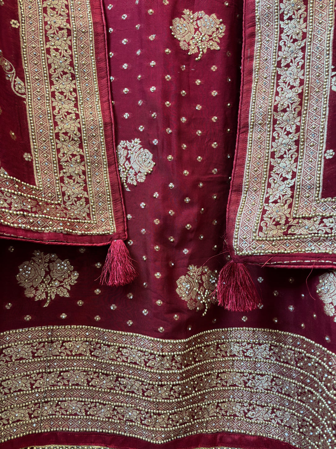 Khadi Georgette Banarasi Weaved Ensemble DBPKM203