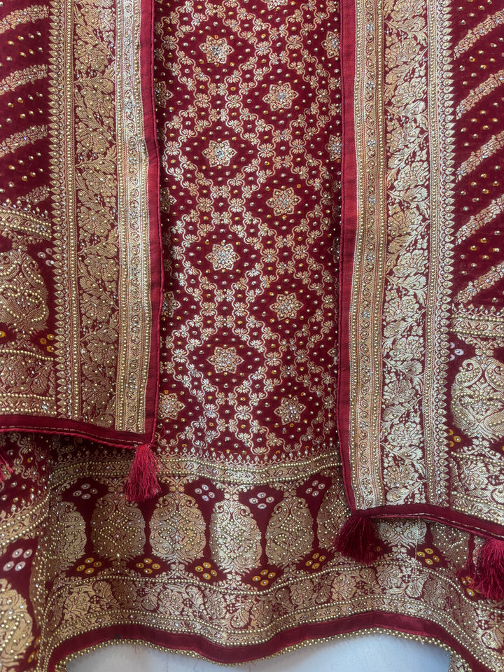 Khadi Georgette Banarasi Weaved Ensemble DBPGB01
