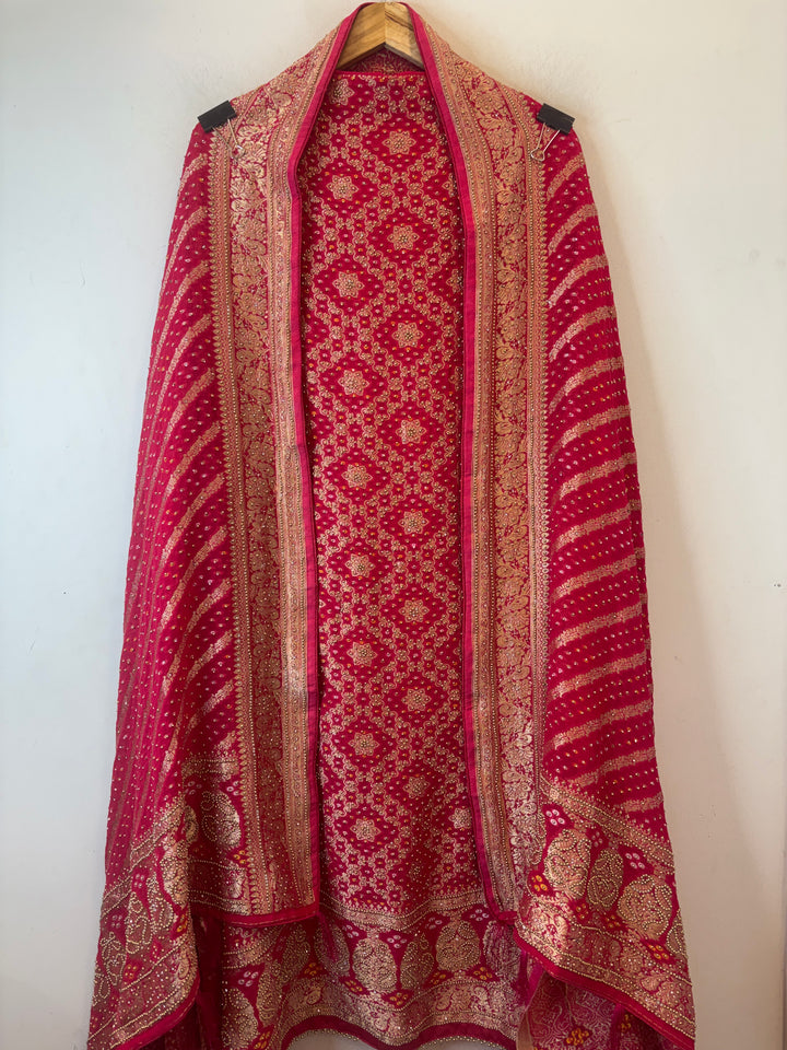 Khadi Georgette Banarasi Weaved Ensemble DBPGB02