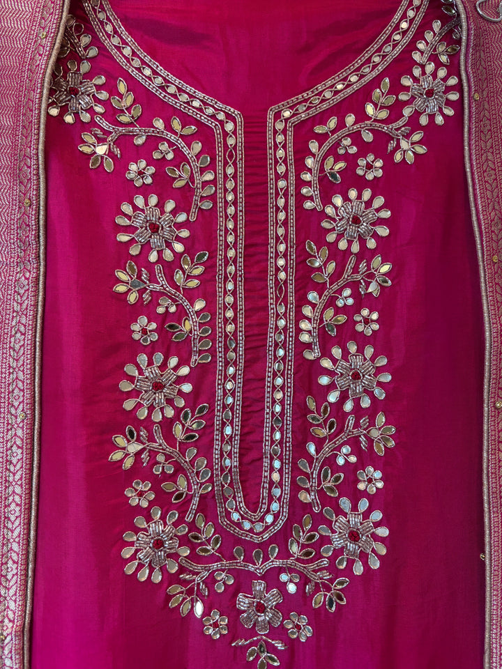 Aaliya – Silk Ombre Mirror Cutdana Ensemble DBPJK103